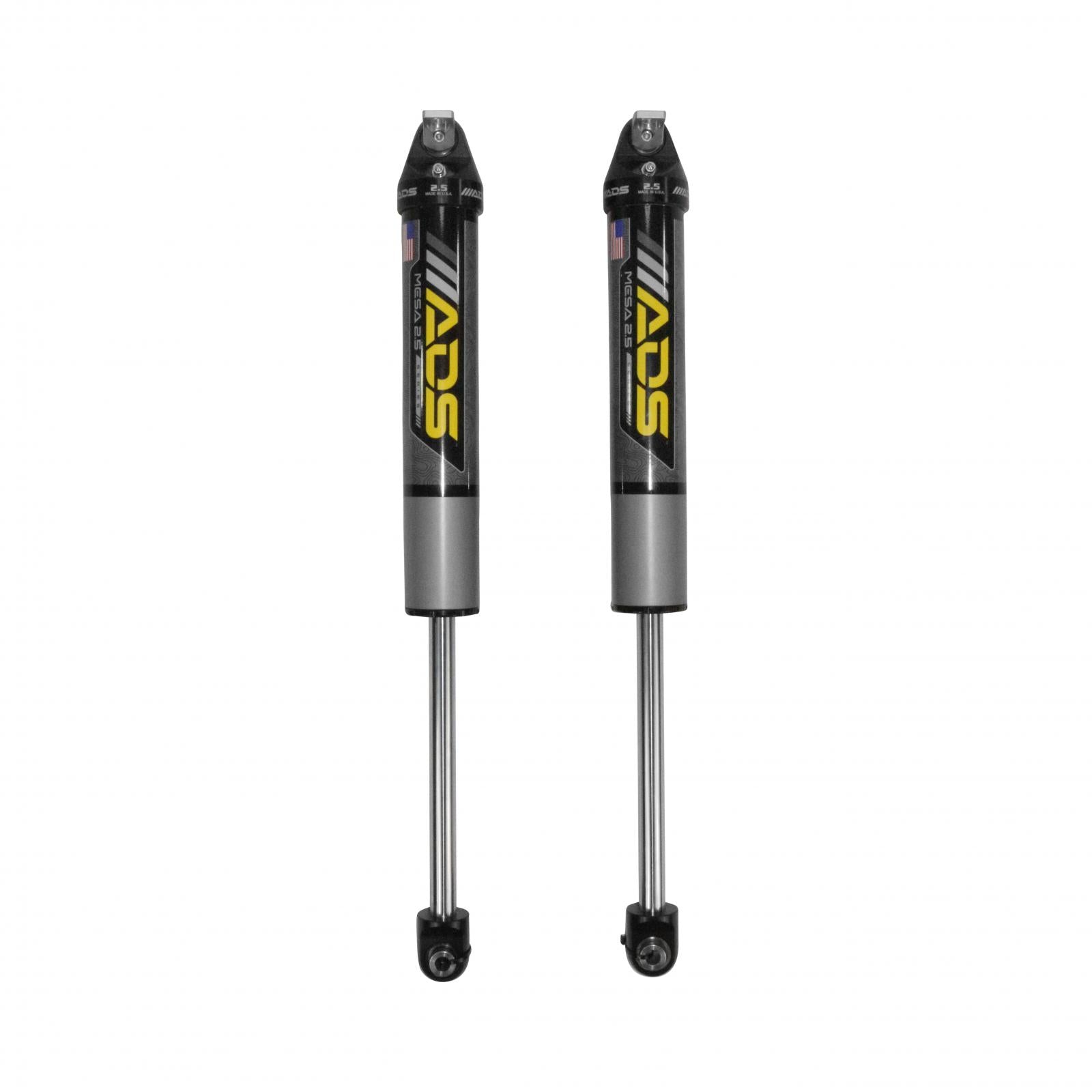 2018 Jeep Wrangler 2007-2017 Jeep Wrangler Mesa 2.5 inch Shocks Rear 15.21 Inch Collapsed 23.4 Inch Extended ADS Shocks