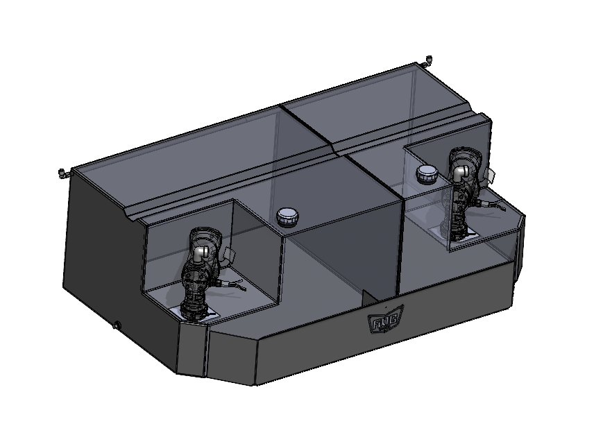 100 Gal. Dual Cell Fuel Transfer Tank