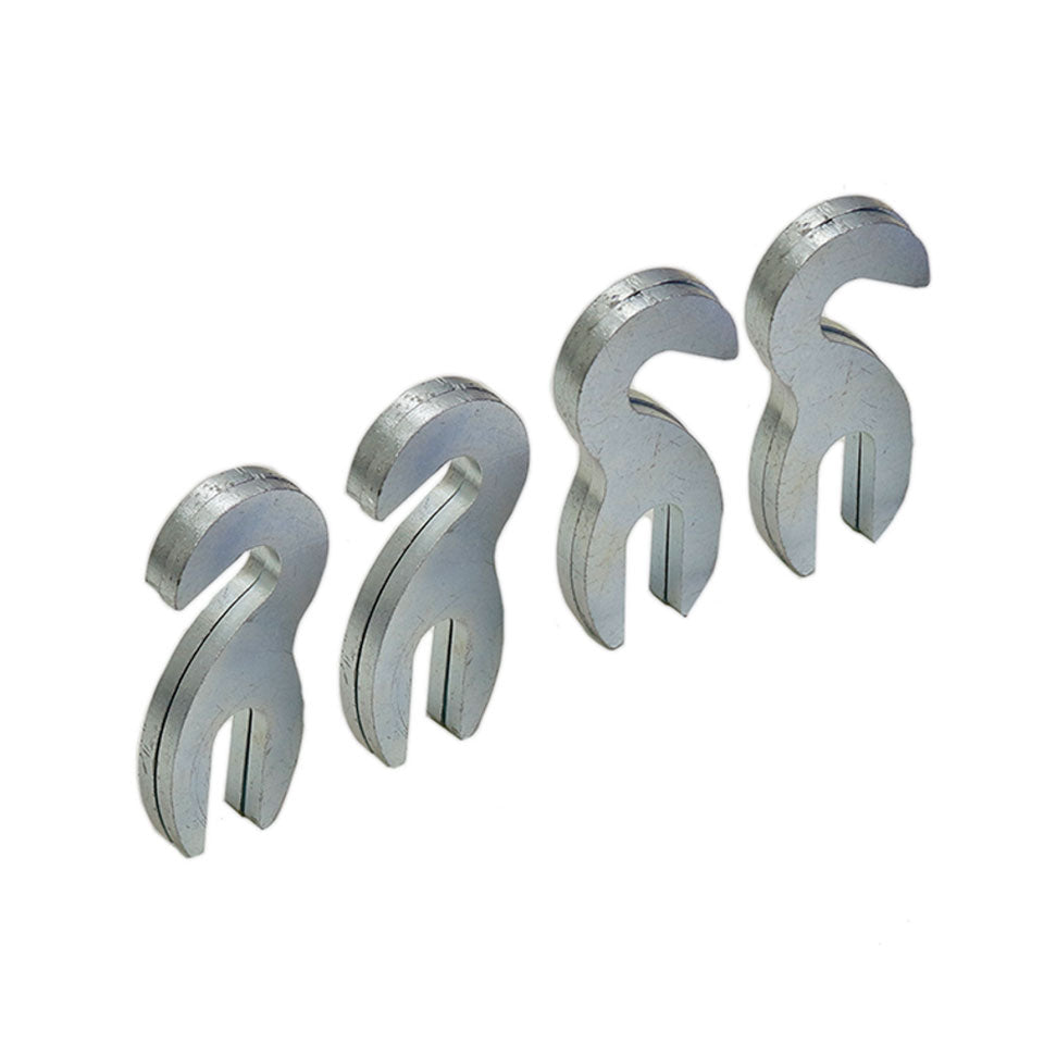 Bumper spacers for 2017 and newer Super Duty trucks, designed for enhanced fit and support. Durable 1/2-inch metal construction.