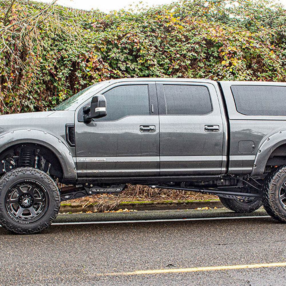 Aluminum beam arms for 2005-2022 Super Duty trucks, enhancing performance and durability for off-road adventures.