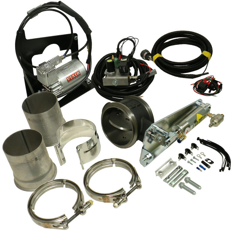 Exhaust Brake 2006-2007 Dodge Air Actuated Remote Mount Valve 4 inch Exhaust c/w Air Compressor BD Diesel