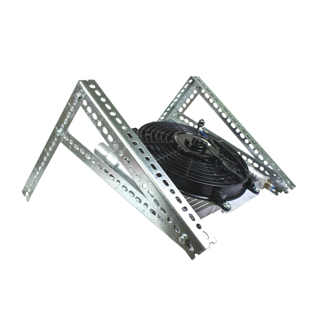 BD Diesel BD Xtrude Transmission Cooler with Fan - Complete Kit 1/2in Lines - 1030606-1/2