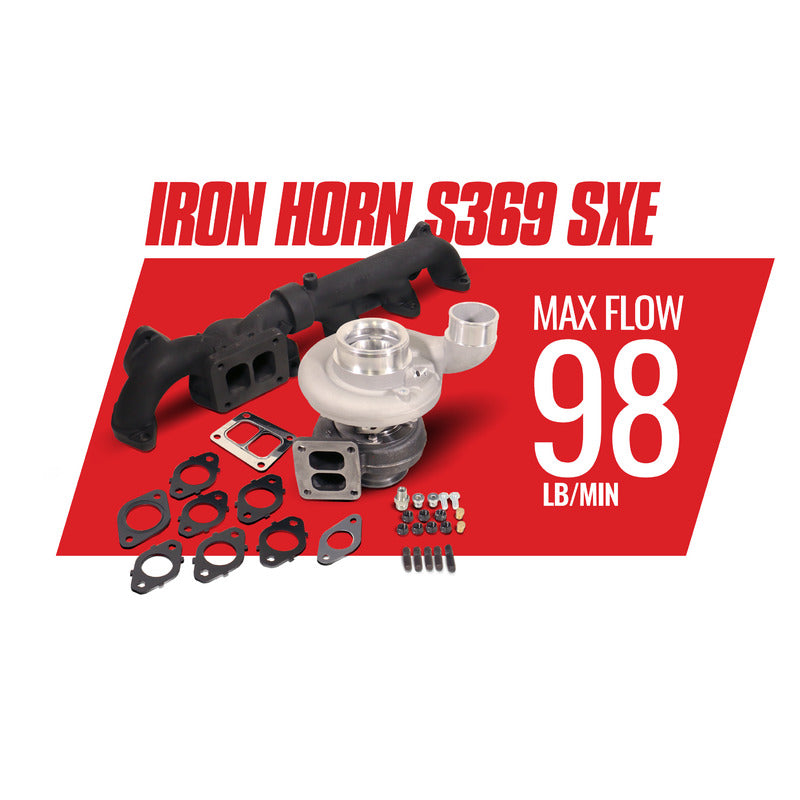 Iron Horn 5.9L Cummins Turbo Kit S369SXE/80 0.91AR Dodge 2003-2007 RAM 2500/3500 BD Diesel