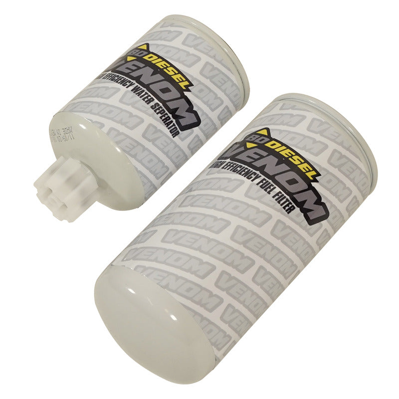 Venom Lift Pump Replacement Filter Dual-Pack Fuel and Water Separator Spin-on Cartridges BD Diesel