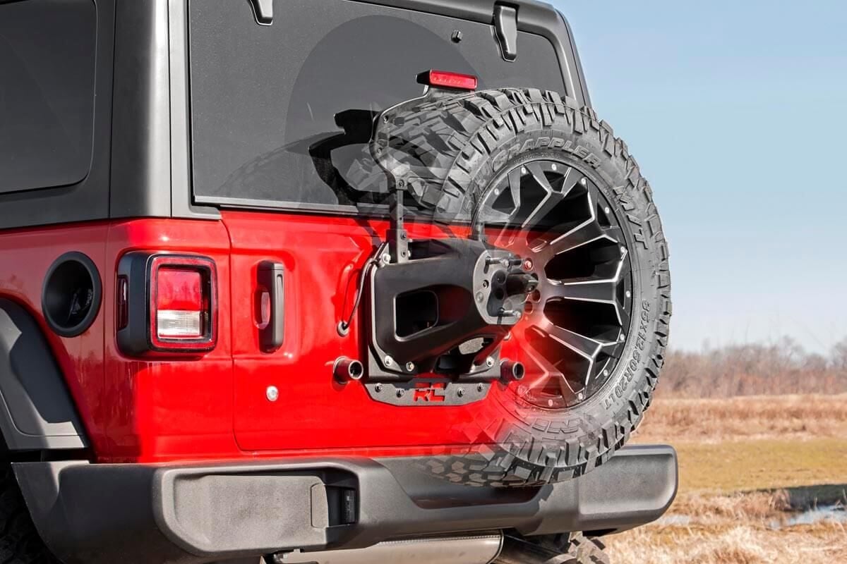 Tire Carrier Relocation Plate Prox Sensor Jeep Wrangler JL (18-26)/Wrangler Unlimited (18-26) Rough Country
