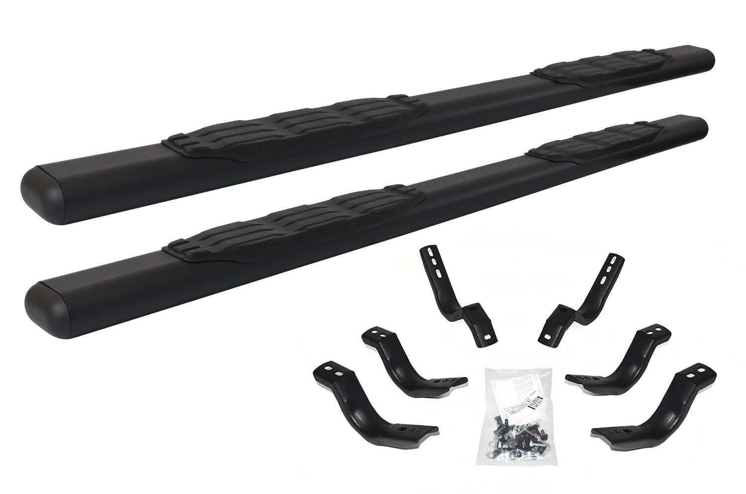 5 Inch 1000 Series Side Steps with Mounting Brackets Kit Textured Black 2020-2025 Jeep Gladiator Go Rhino