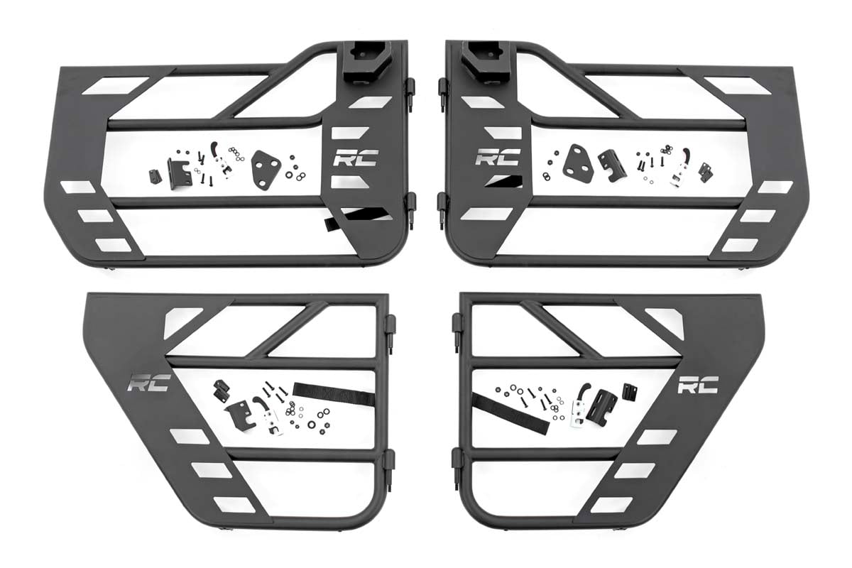 Tubular Doors Front and Rear Jeep Gladiator JT/Wrangler JL 4WD (18-26) Rough Country