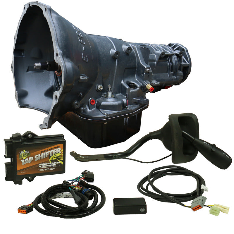 TorqueMaster Dodge 48RE Transmission 2005-2007 4WD w/TVV Stepper Motor c/w Auxiliary Filter -and Billet Input TapShifter BD Diesel