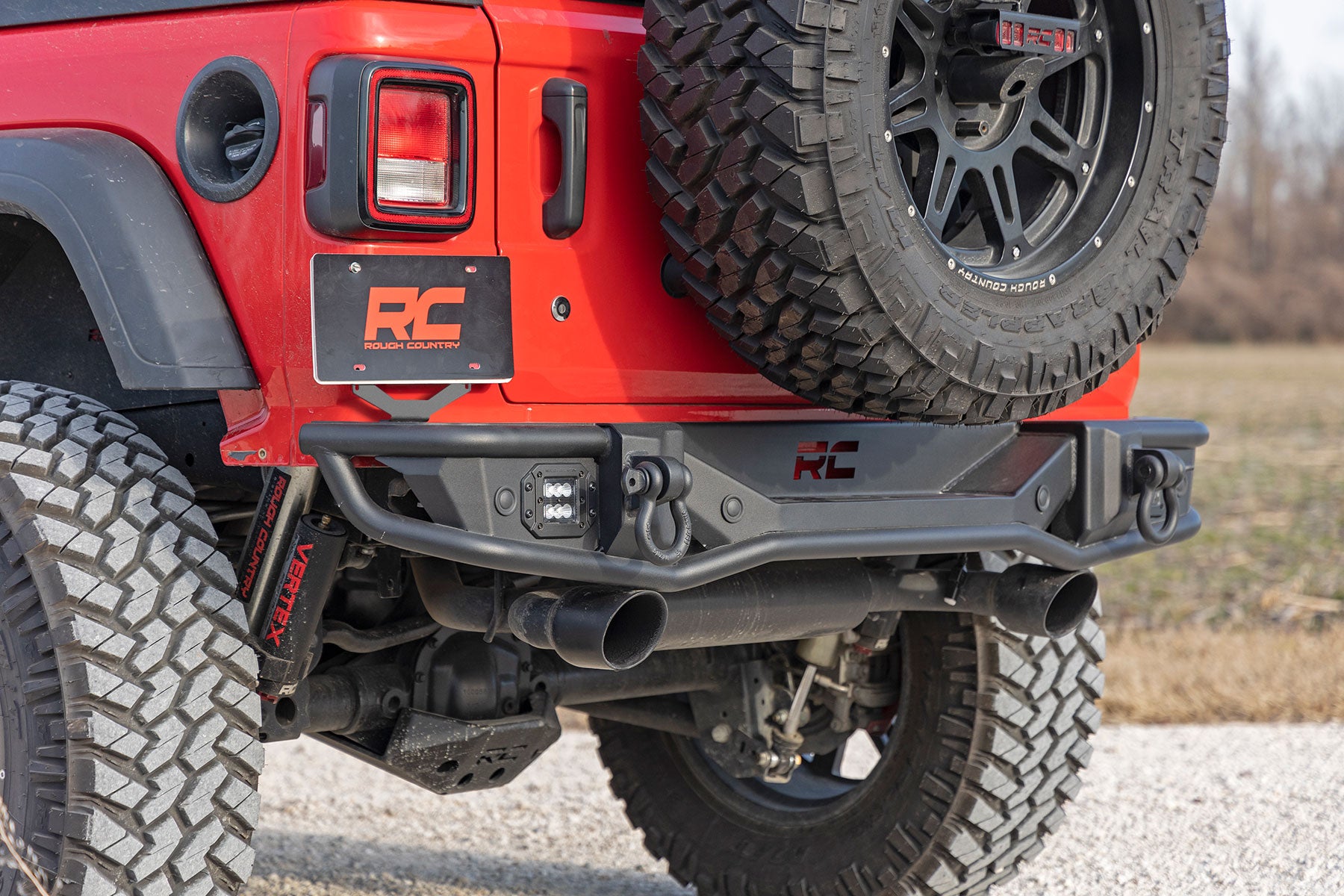Rear Bumper Tubular Jeep Wrangler JL (18-26)/Wrangler Unlimited (18-26) Rough Country
