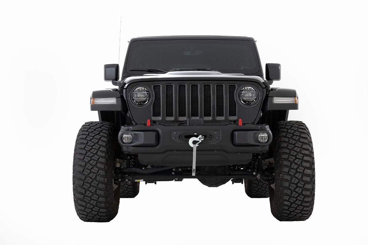 Winch Mounting Plate Modular Steel OE Bumper Jeep Gladiator JT/Wrangler JL (18-26) Rough Country