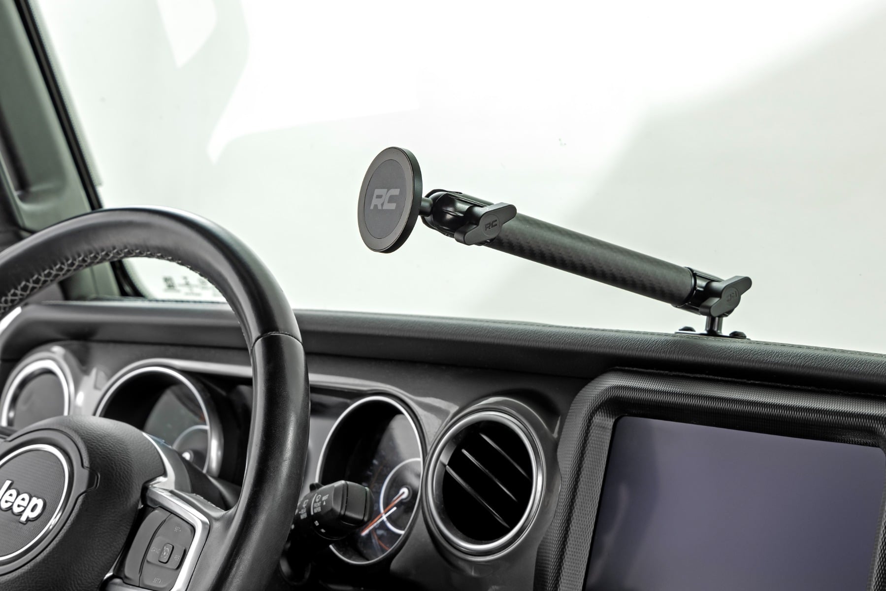 Dash Mount 8 Inch Mount Kit Jeep Gladiator JT/Wrangler JL 4WD (2018-2026) Rough Country