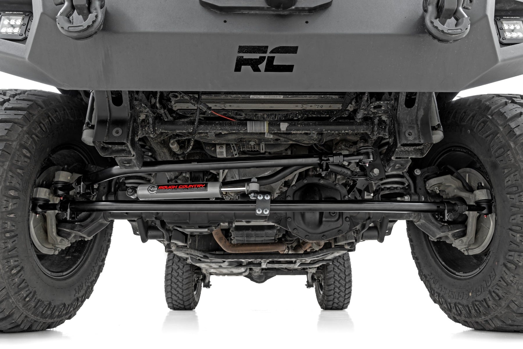 High Steer Kit w/ N3 Steering Stabilizer Jeep Gladiator JT/Wrangler JL (18-26) Rough Country