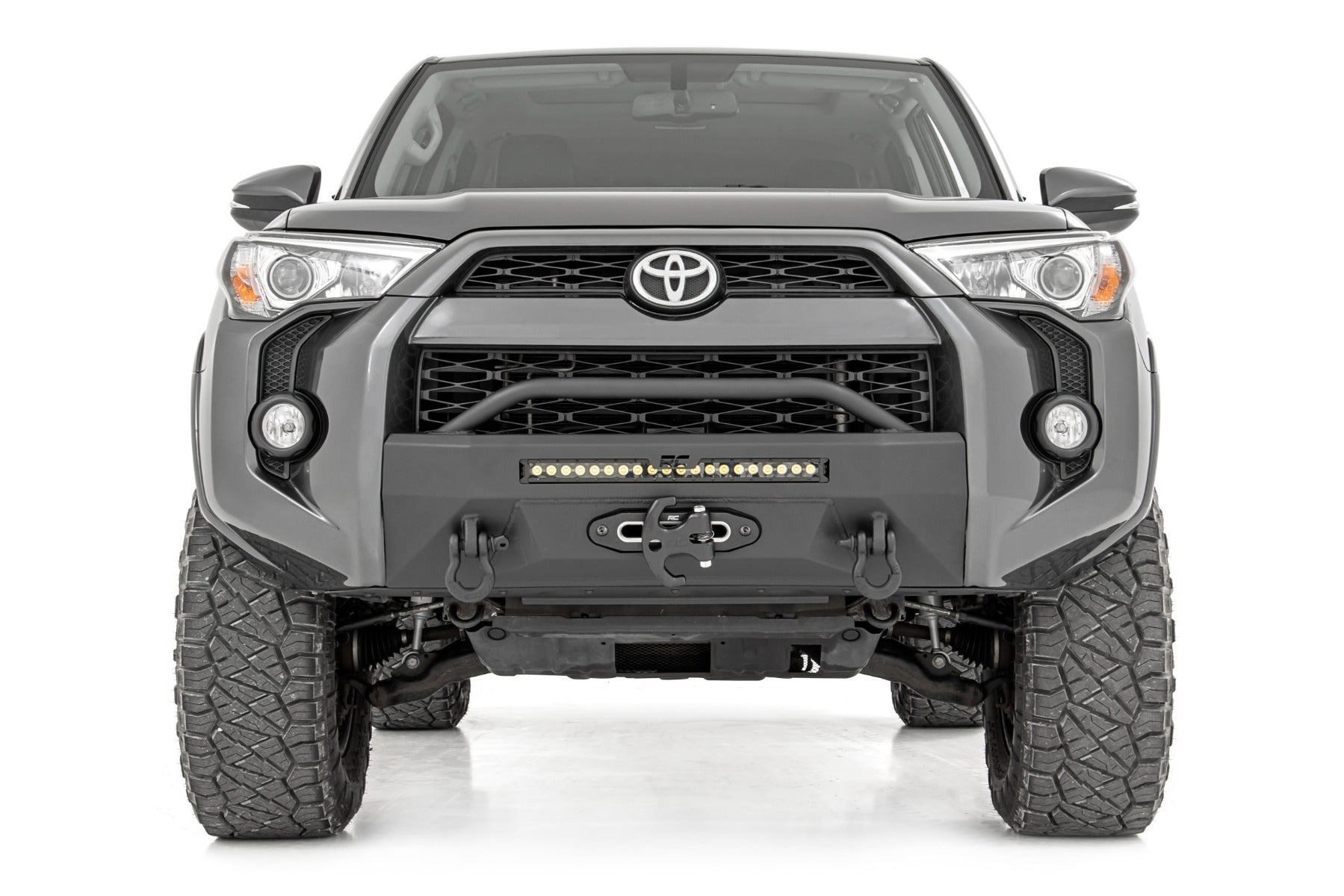 Front Bumper Hybrid 20 Inch Black LED Amber Toyota 4Runner 2WD/4WD (14-24) Rough Country
