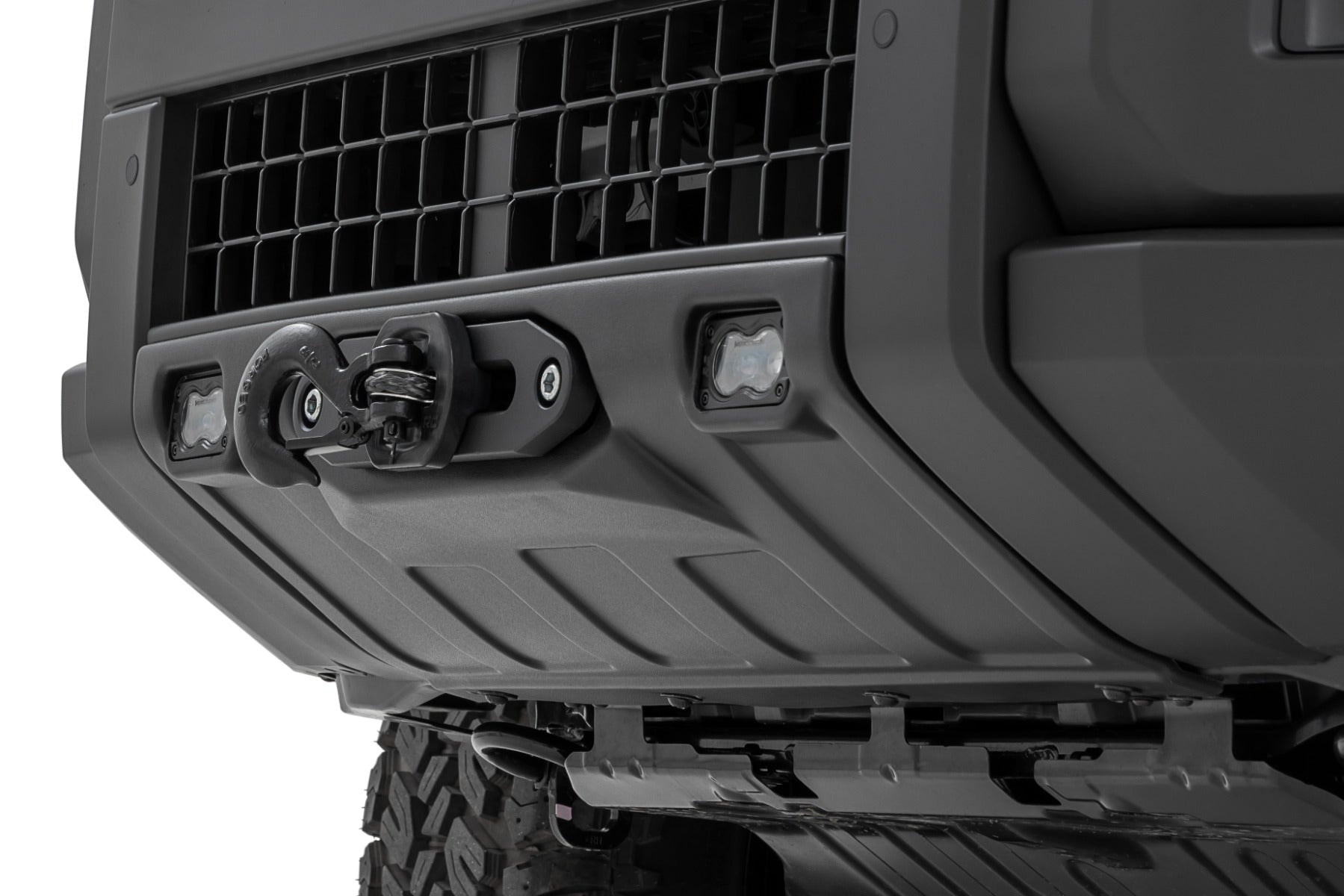 Hidden Winch Mount Yellow SAE PRO9500S Toyota Land Cruiser 4WD (24-26) Rough Country