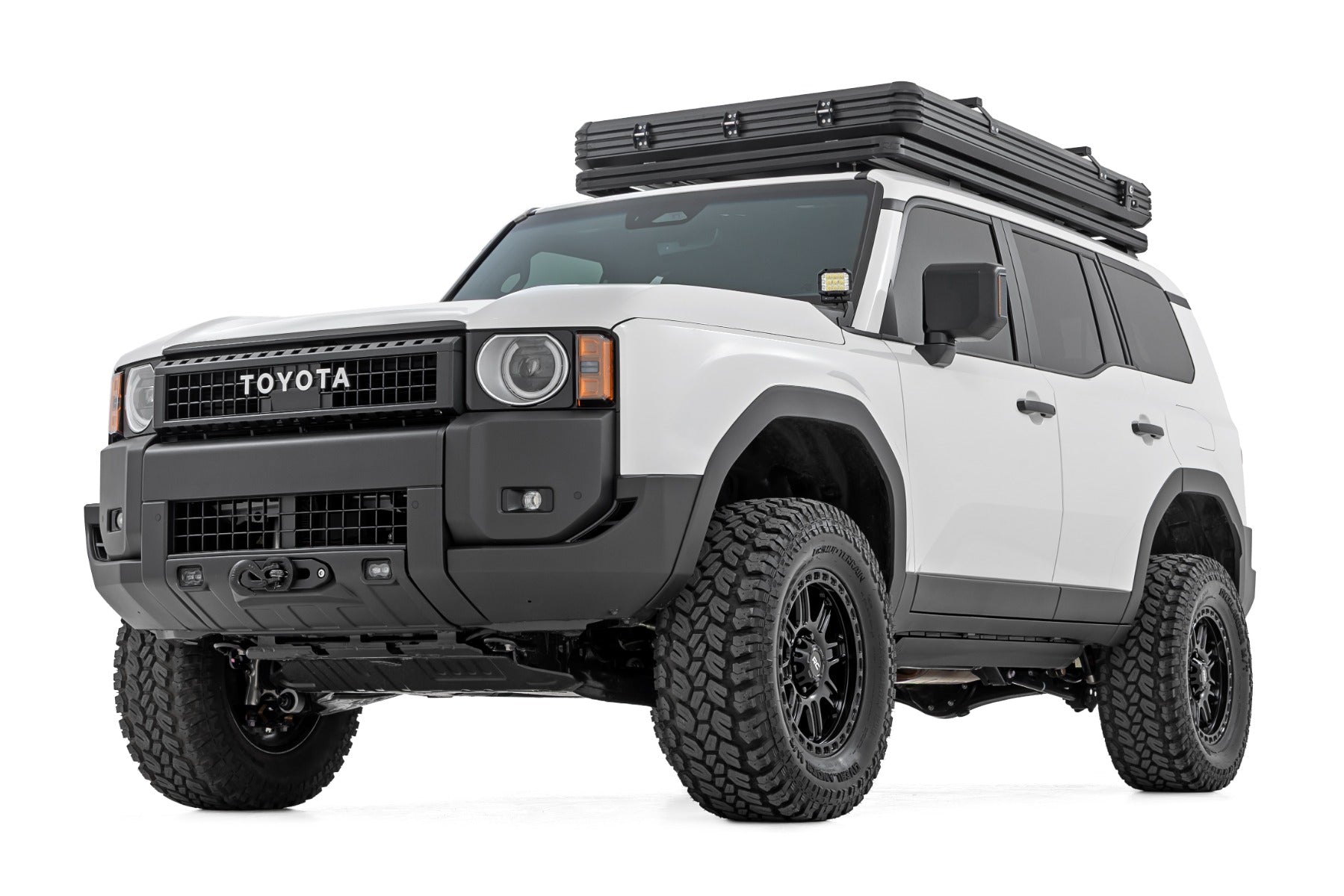 Hidden Winch Mount Yellow SAE PRO1200S Toyota Land Cruiser 4WD (24-26) Rough Country