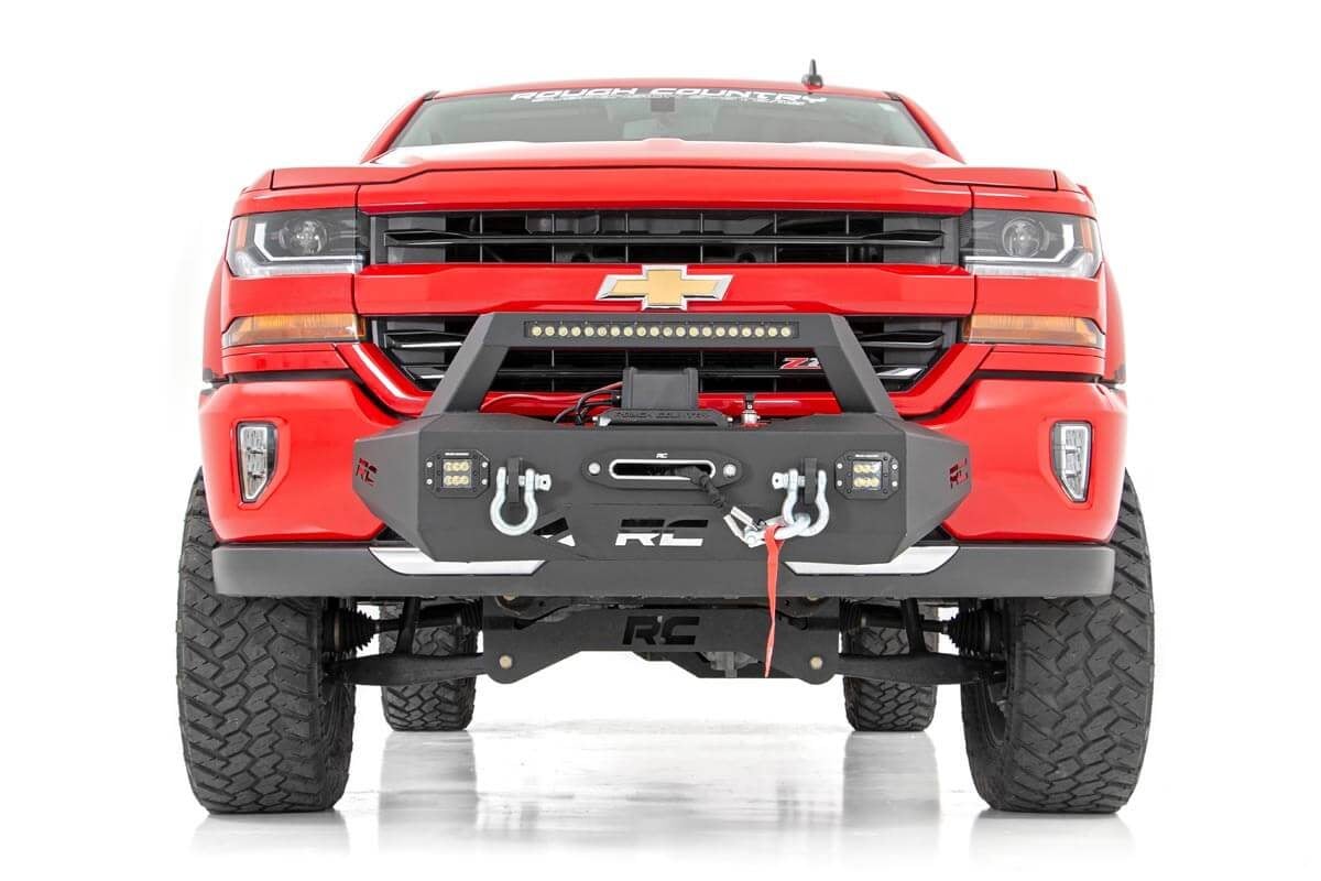 EXO Winch Mount Kit Chevy Silverado 1500 2WD/4WD (2007-2018 & Classic) Rough Country