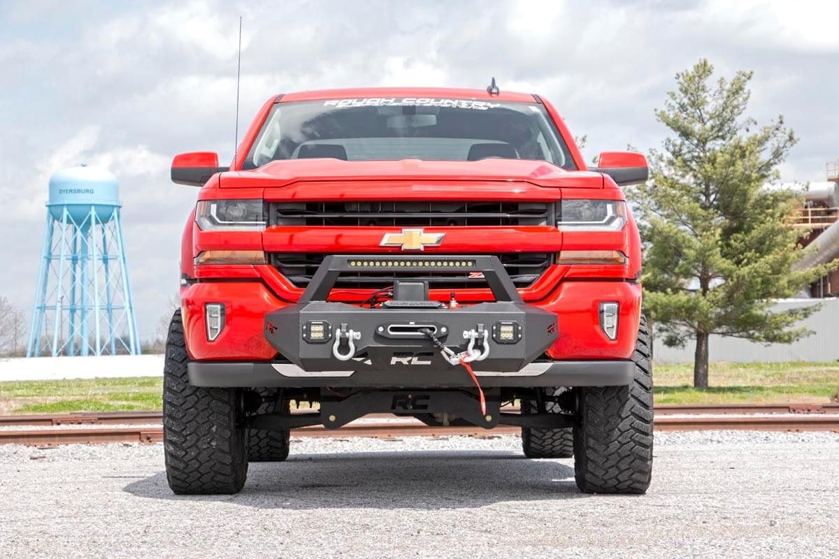 EXO Winch Mount Kit Chevy Silverado 1500 2WD/4WD (2007-2018 & Classic) Rough Country