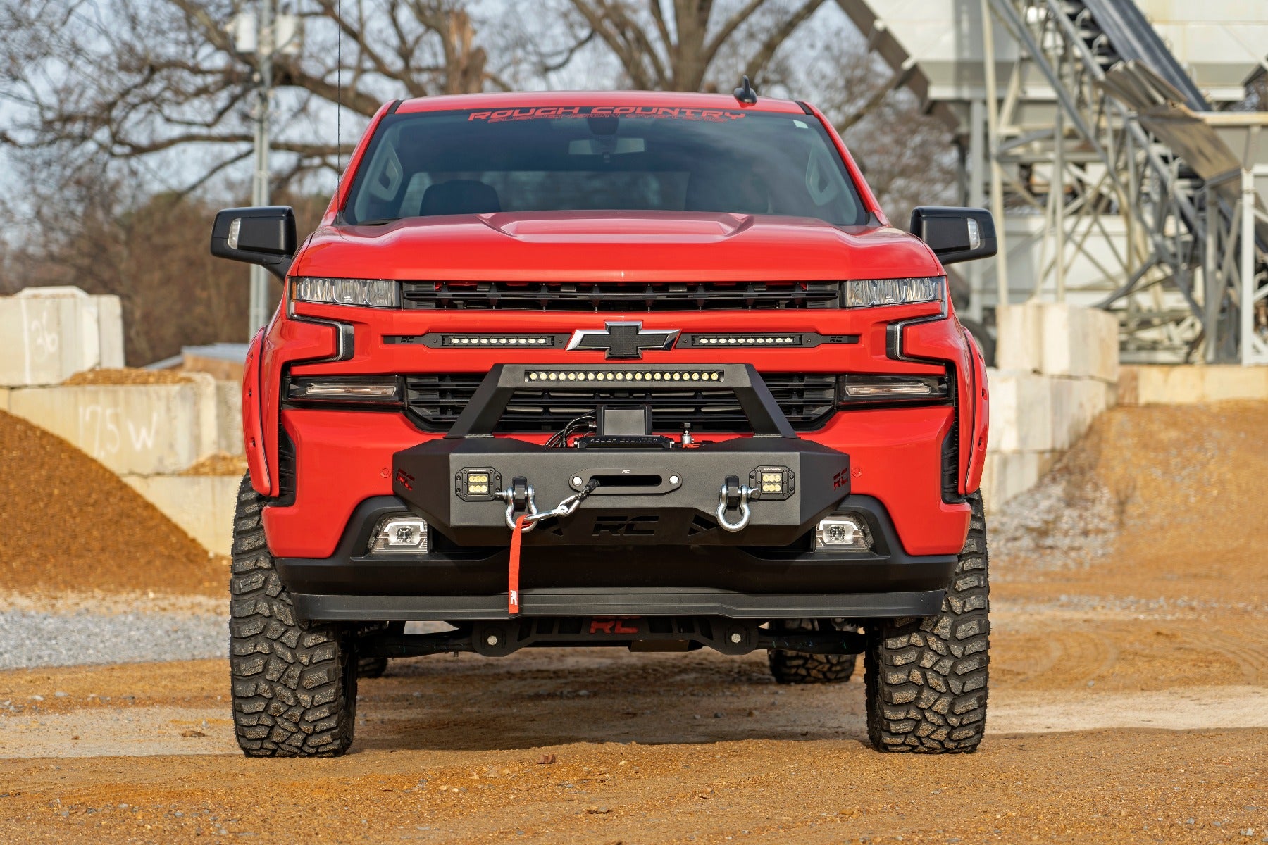 EXO Winch Mount Kit Chevy Silverado 1500 2WD/4WD (2019-2022) Rough Country