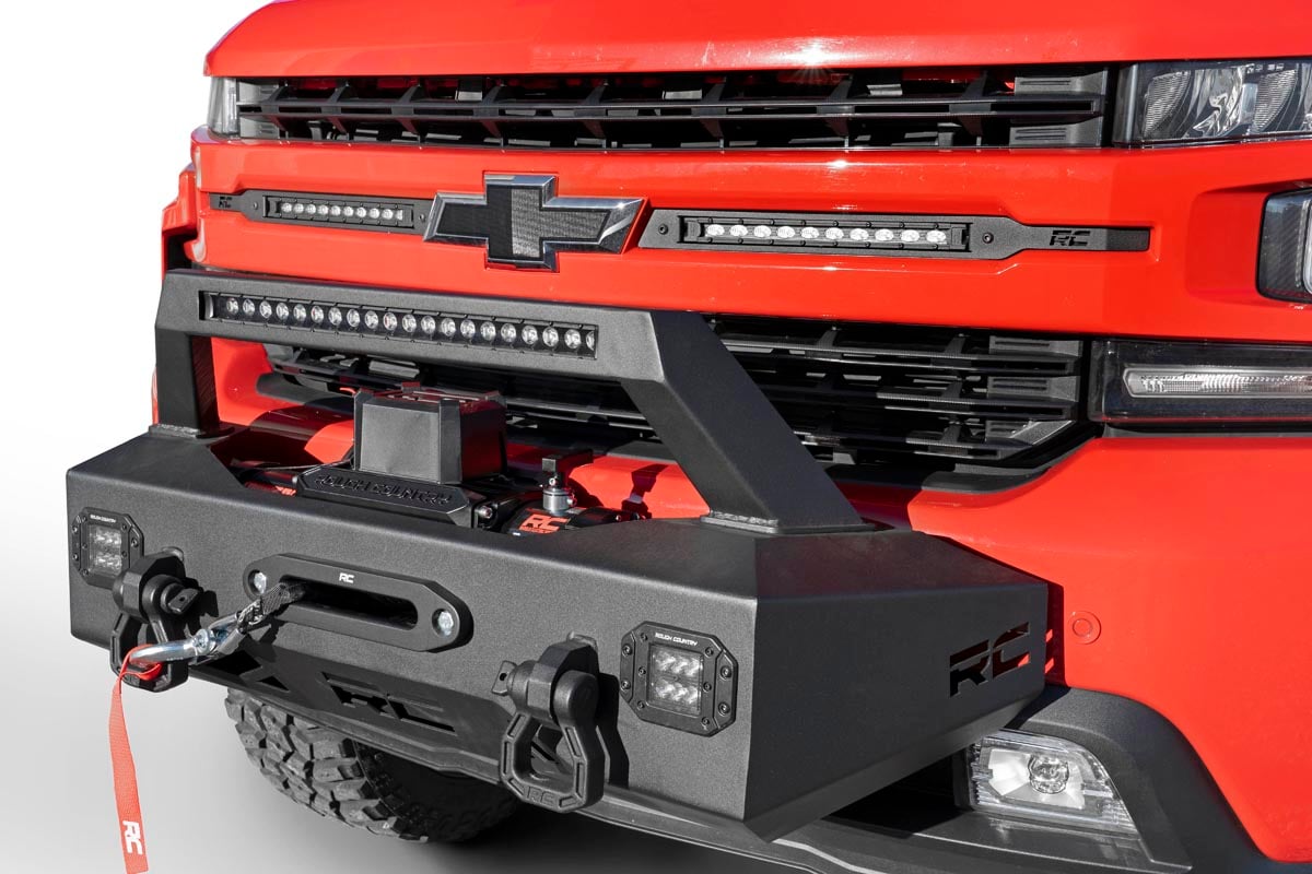 EXO Winch Mount Kit Chevy Silverado 1500 2WD/4WD (2019-2022) Rough Country