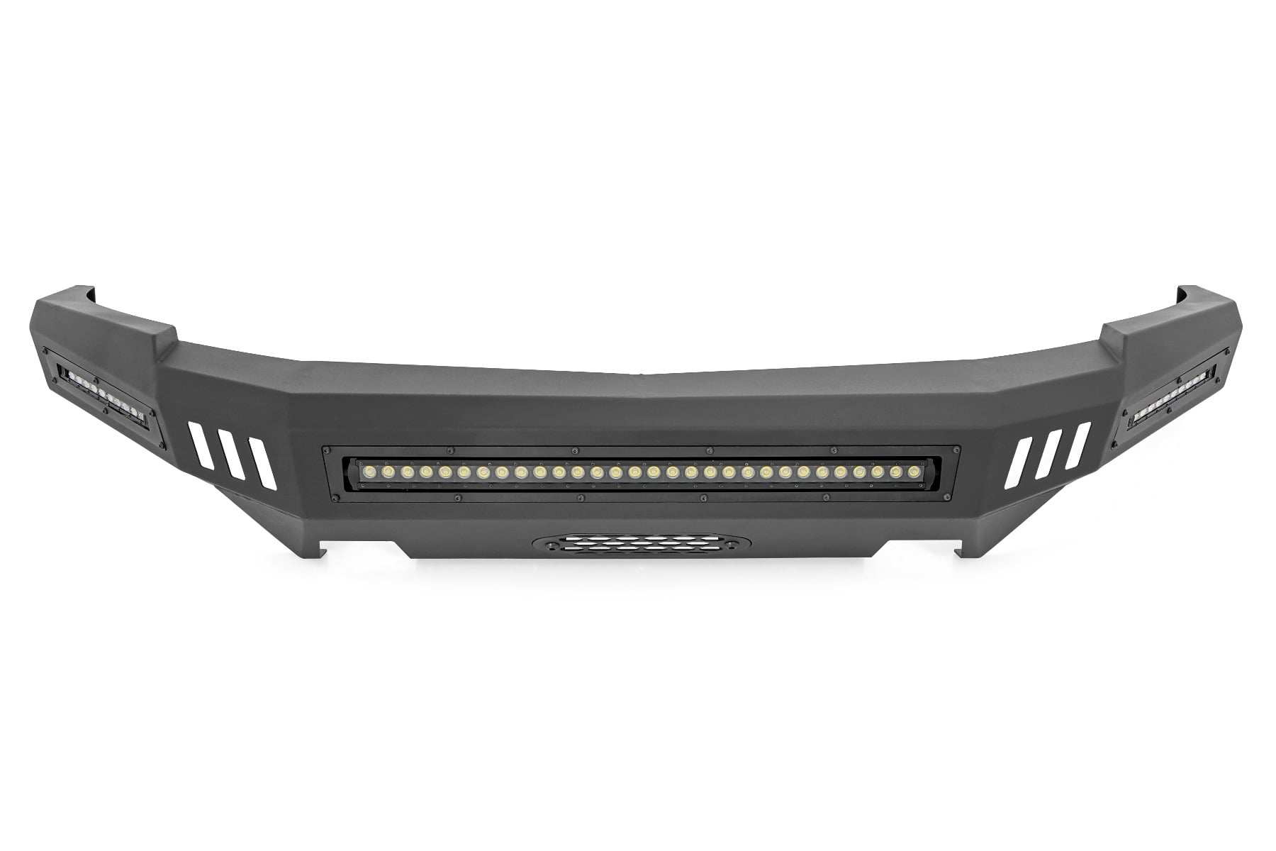 Front High Clearance Bumper Black LEDs Chevy Silverado 1500 2WD/4WD (07-13) Rough Country