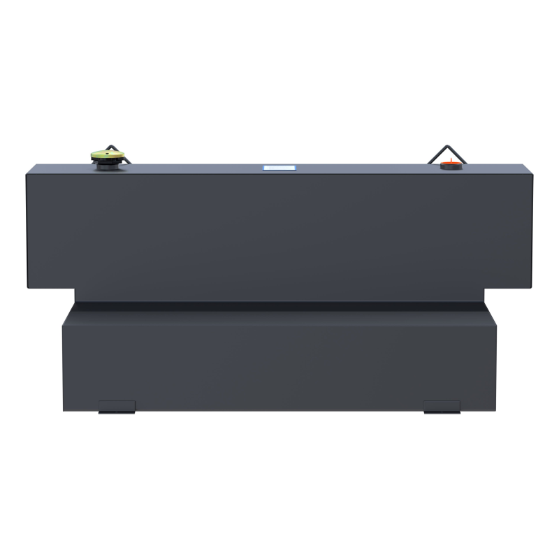 UWS Matte Black Hammerhead-Style 100-Gallon L-Shape Steel Transfer Tank Model ST-100HH-MB