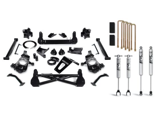 7-Inch Standard Lift Kit with Fox Psmt 2.0 Shocks For 2020-2024 Silverado/Sierra 2500/3500 2WD/4WD Cognito