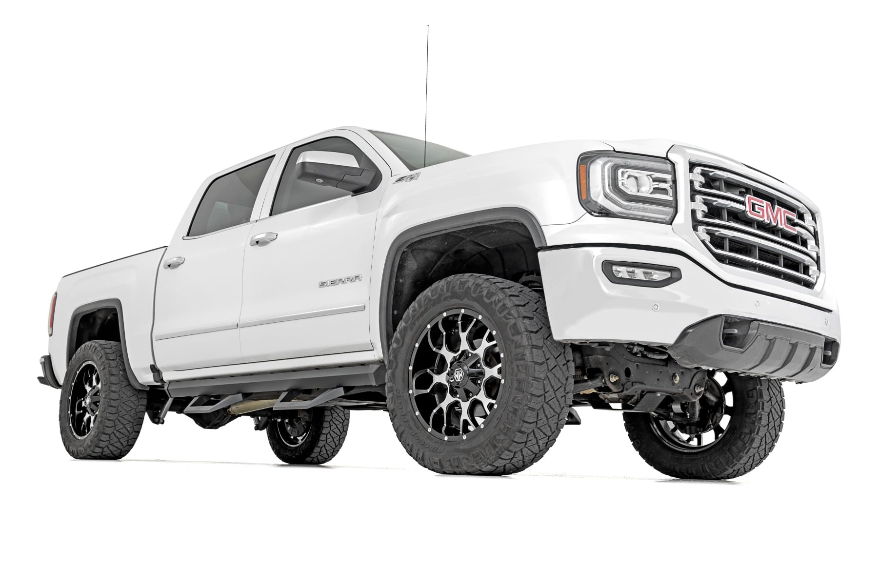 SRX2 Adj Aluminum Step Crew Cab Silverado/Sierra 1500/2500HD/3500HD (07-18 & Classic) Rough Country