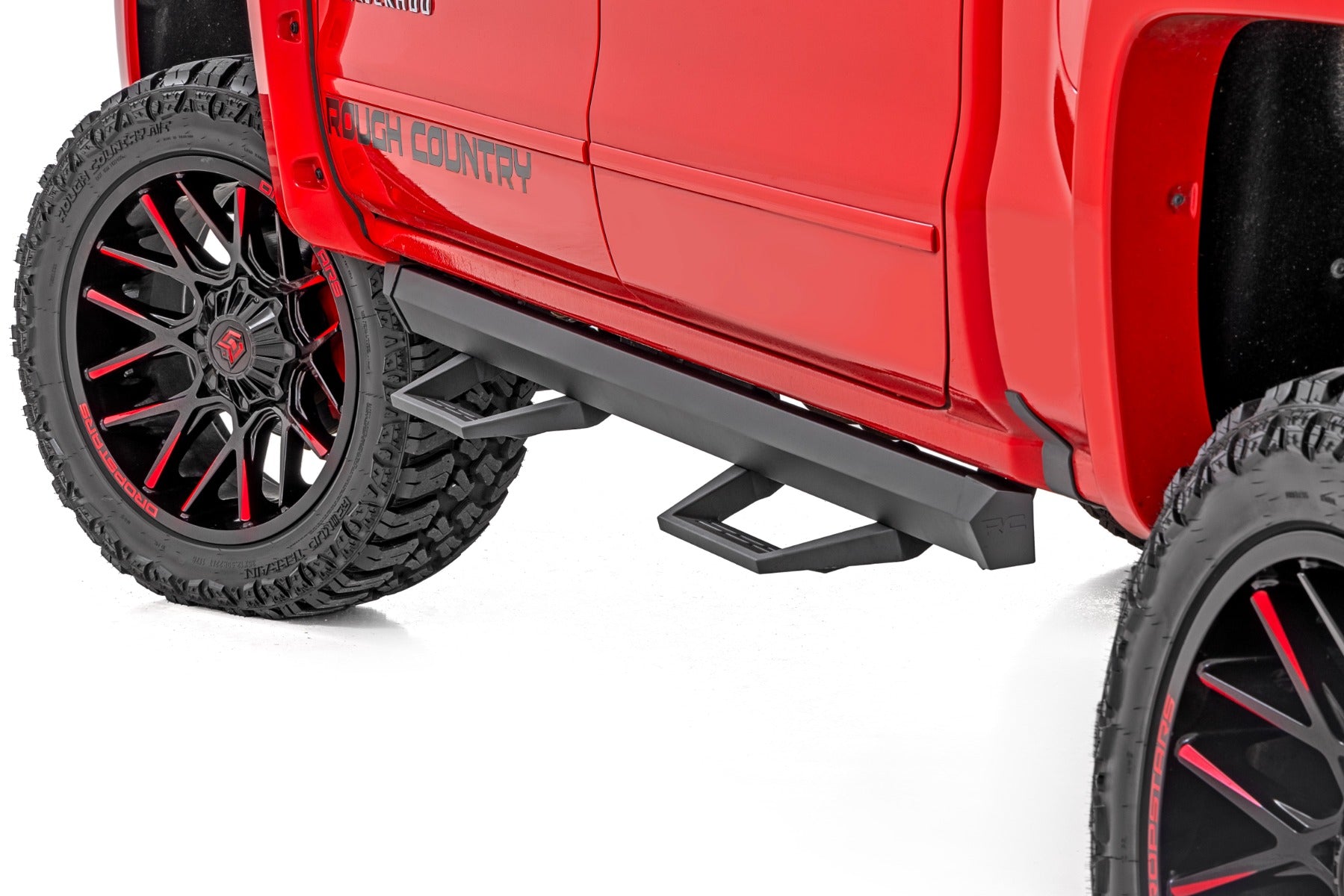 SRL2 Adj Aluminum Step Crew Cab Silverado/Sierra 1500/2500HD/3500HD (07-18 & Classic) Rough Country