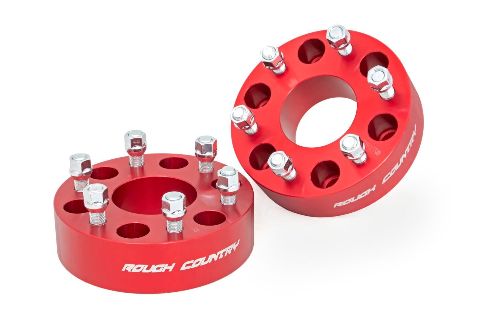 2 Inch Wheel Spacers 6x5.5 Red Silverado/Sierra 1500 Truck & SUV Rough Country