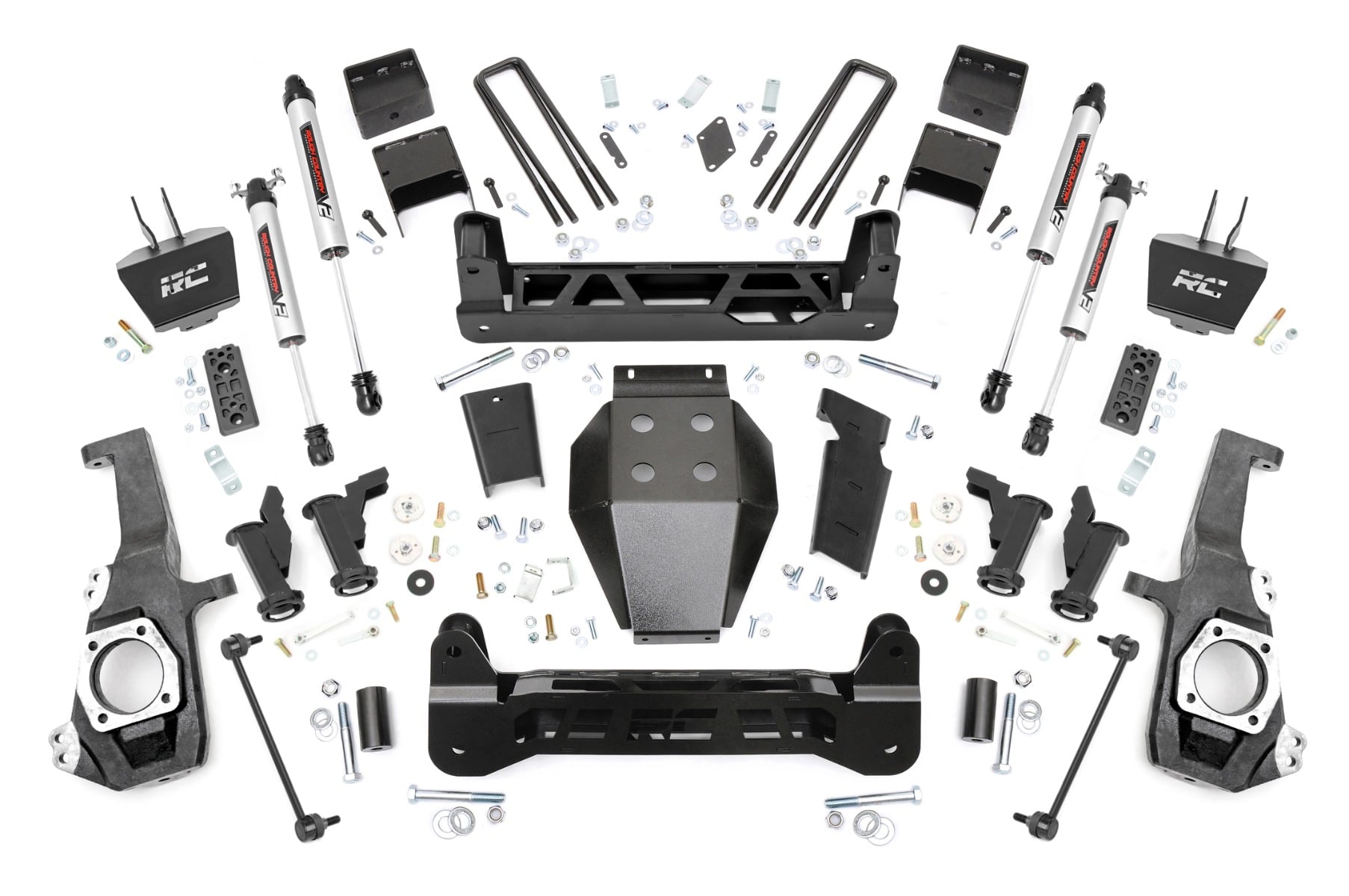 5 Inch Lift Kit Torsion Drop V2 w/ Overloads Silverado/Sierra 2500HD/3500HD (20-26) Rough Country