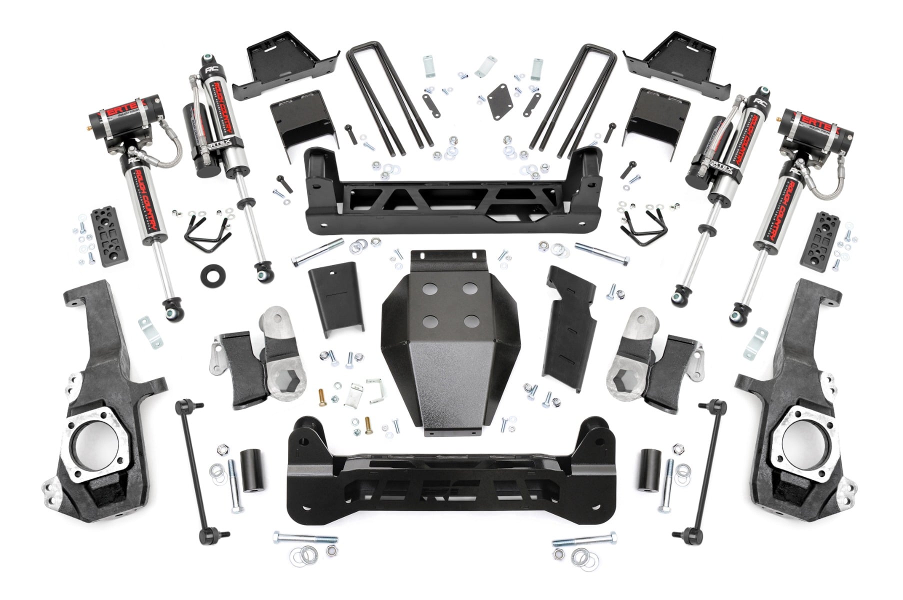 7 Inch Lift Kit NTD Vertex Shocks w/ Overloads Silverado/Sierra 2500HD/3500HD (20-26) Rough Country