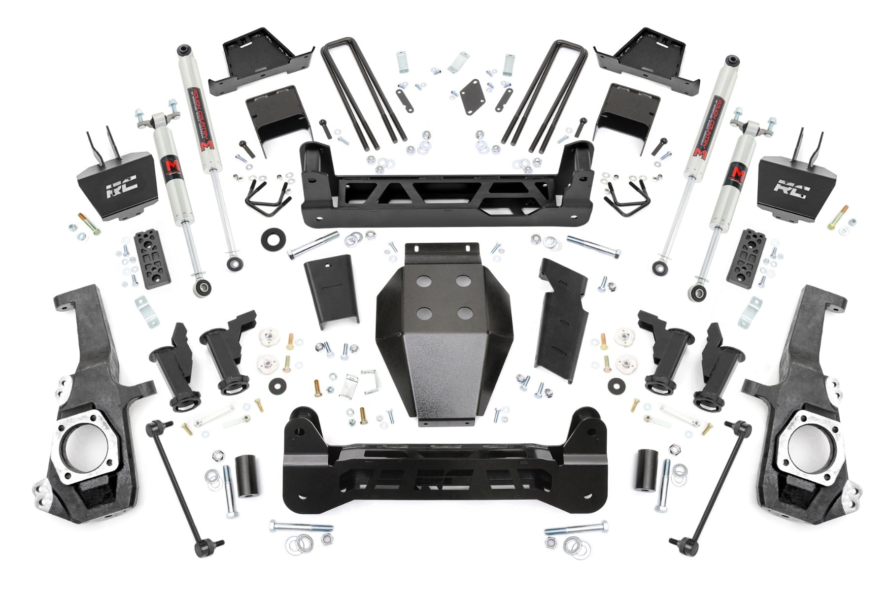 7 Inch Lift Kit Torsion Drop M1 w/ Overloads Silverado/Sierra 2500HD/3500HD (20-26) Rough Country