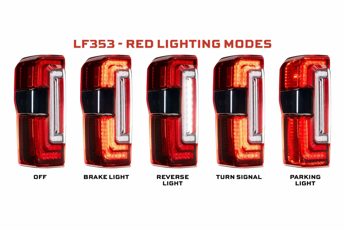Morimoto Ford Super Duty (2023+) XB LED Tail Lights (Red)