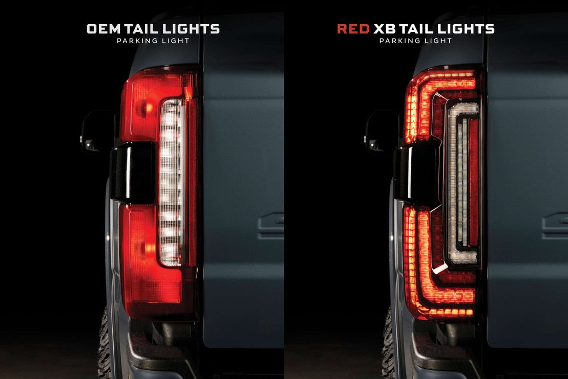 Morimoto Ford Super Duty (2023+) XB LED Tail Lights (Red)