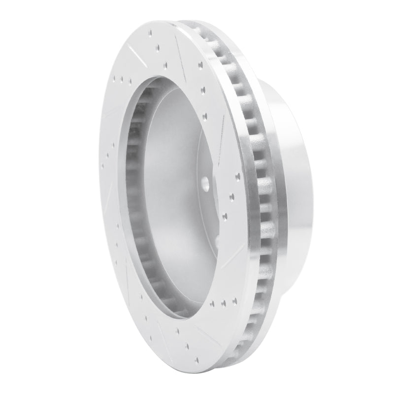 R1 99-05 Ford F-250 4WD (Super Duty) Front Left Drilled & Slotted Silver Brake Rotor