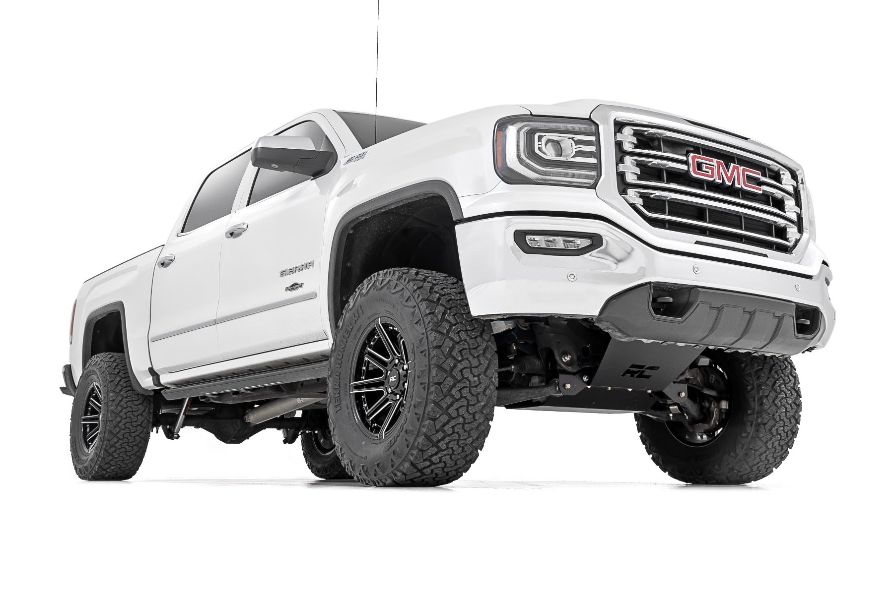 7 Inch Stamped Steel LCA Lift Kit Forged UCA Bracket Vertex/V2 Shks Silverado/Sierra 1500 (16-18) Rough Country