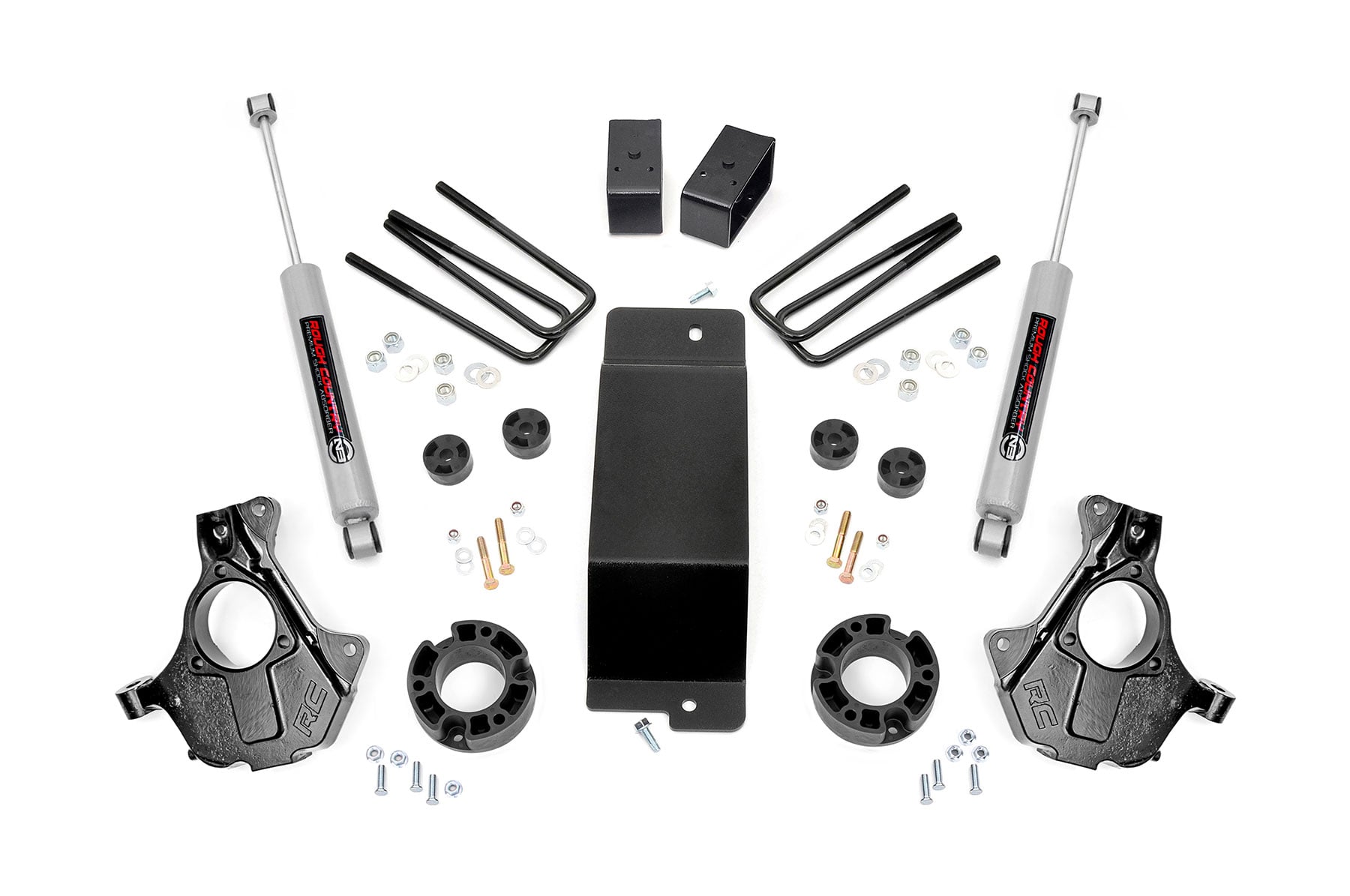 3.5 Inch Lift Kit Cast Steel LCA Silverado/Sierra 1500 (07-13) Rough Country