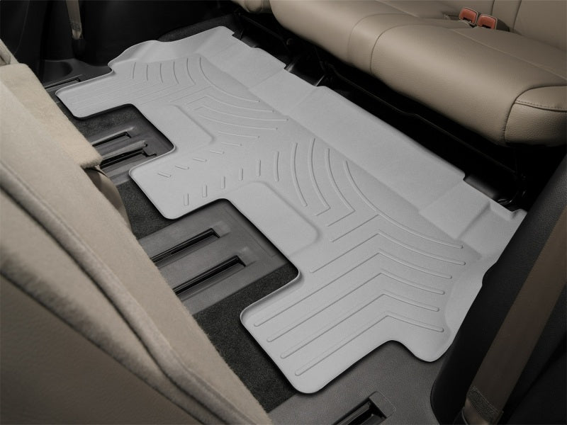 WeatherTech 08+ Toyota Sequoia Rear FloorLiner - Grey