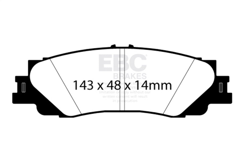 EBC 2024+ Lexus GX550 3.4TT Bluestuff Rear Brake Pads