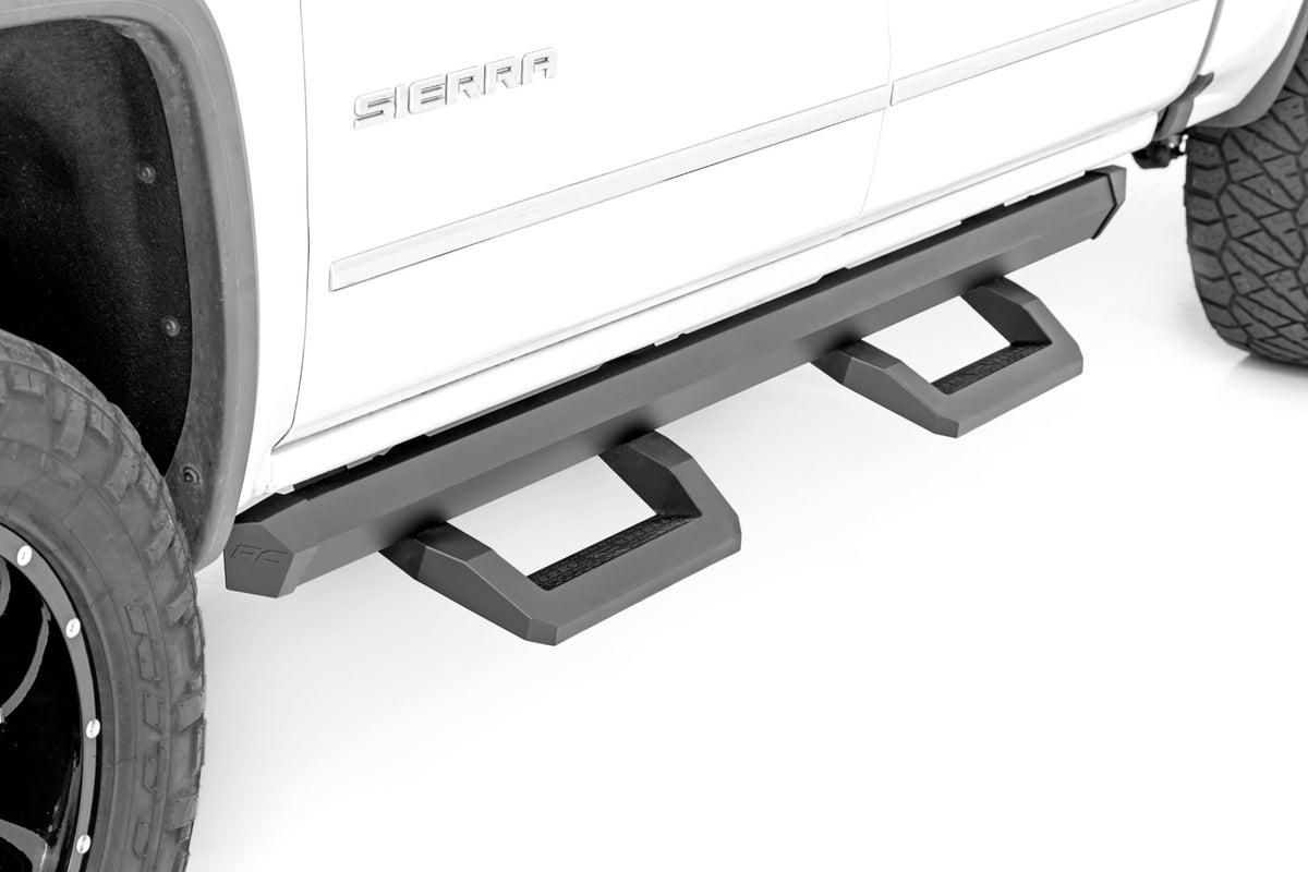 SR2 Adjustable Aluminum Steps Crew Cab 07-18 Chevy/GMC 1500/2500HD/3500HD Rough Country