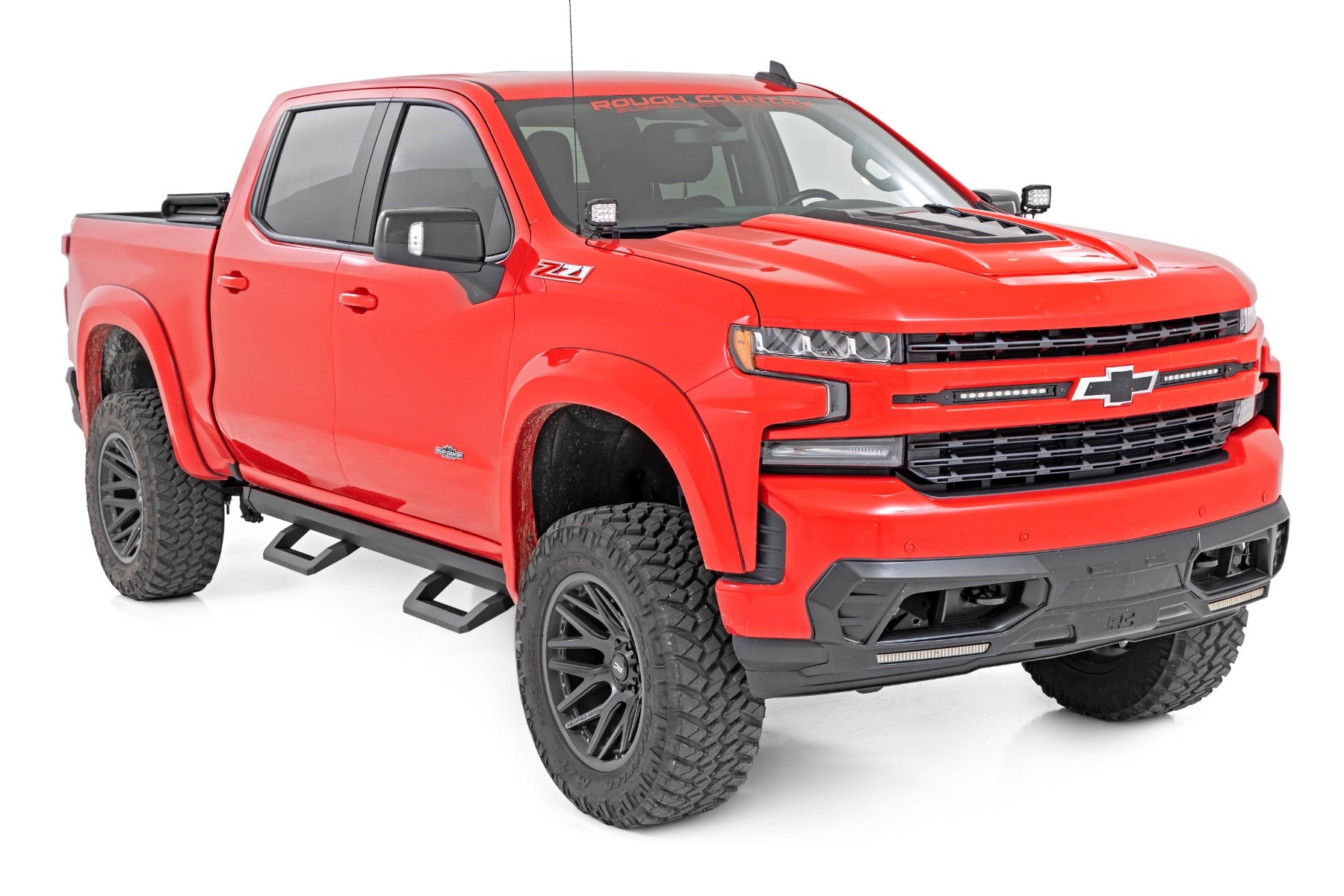 SR2 Adjustable Aluminum Steps Crew Cab 19-22 Chevy/GMC 1500/2500HD Rough Country