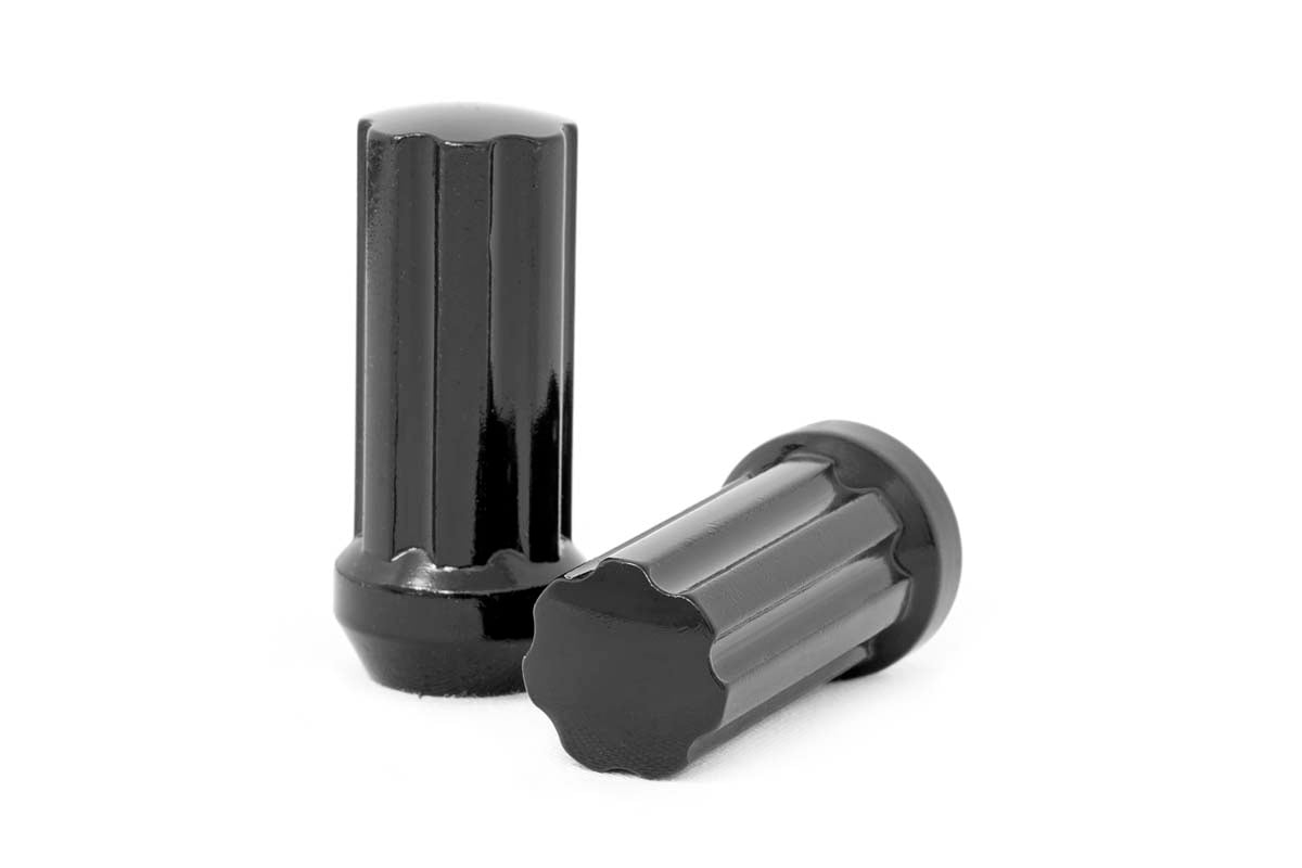 M12 x 1.25 Lug Nut Set of 24 Black Rough Country