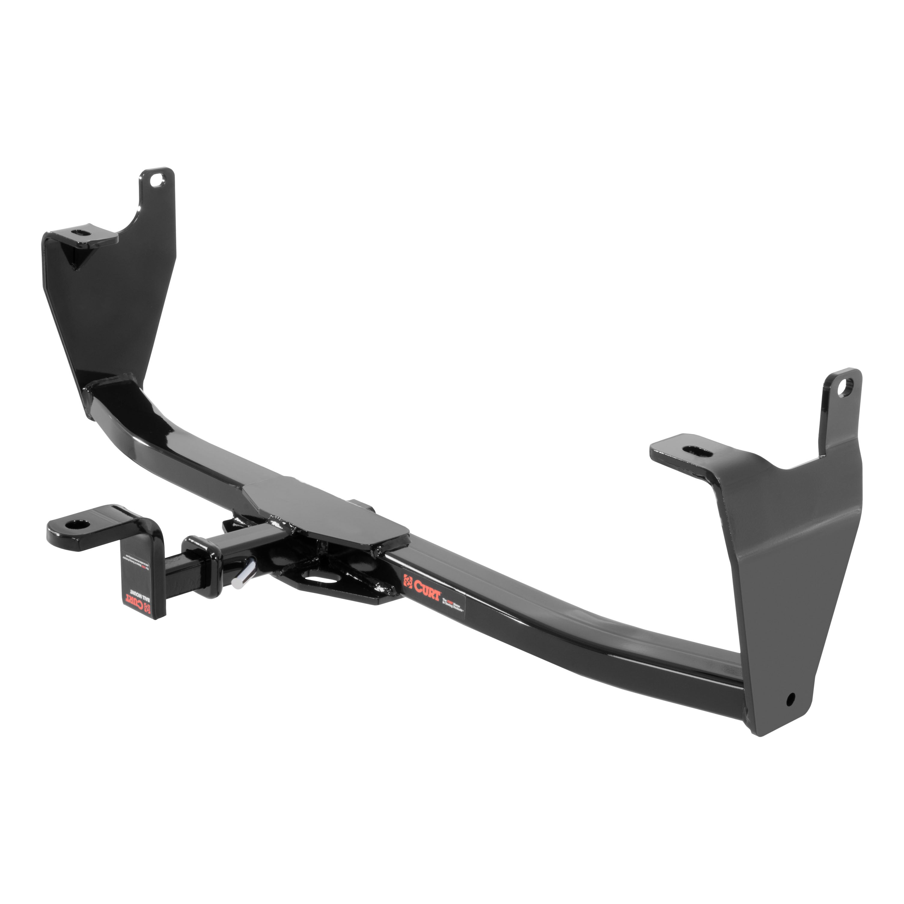 CURT Class 2 Trailer Hitch with Ball Mount, 1-1/4-In Receiver, Fits Select Jeep Renegade Model 121423