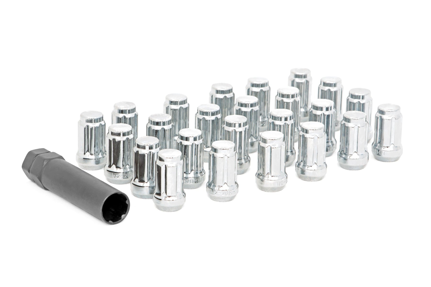 M12 x 1.5 Lug Nut Set of 24 Chrome Rough Country