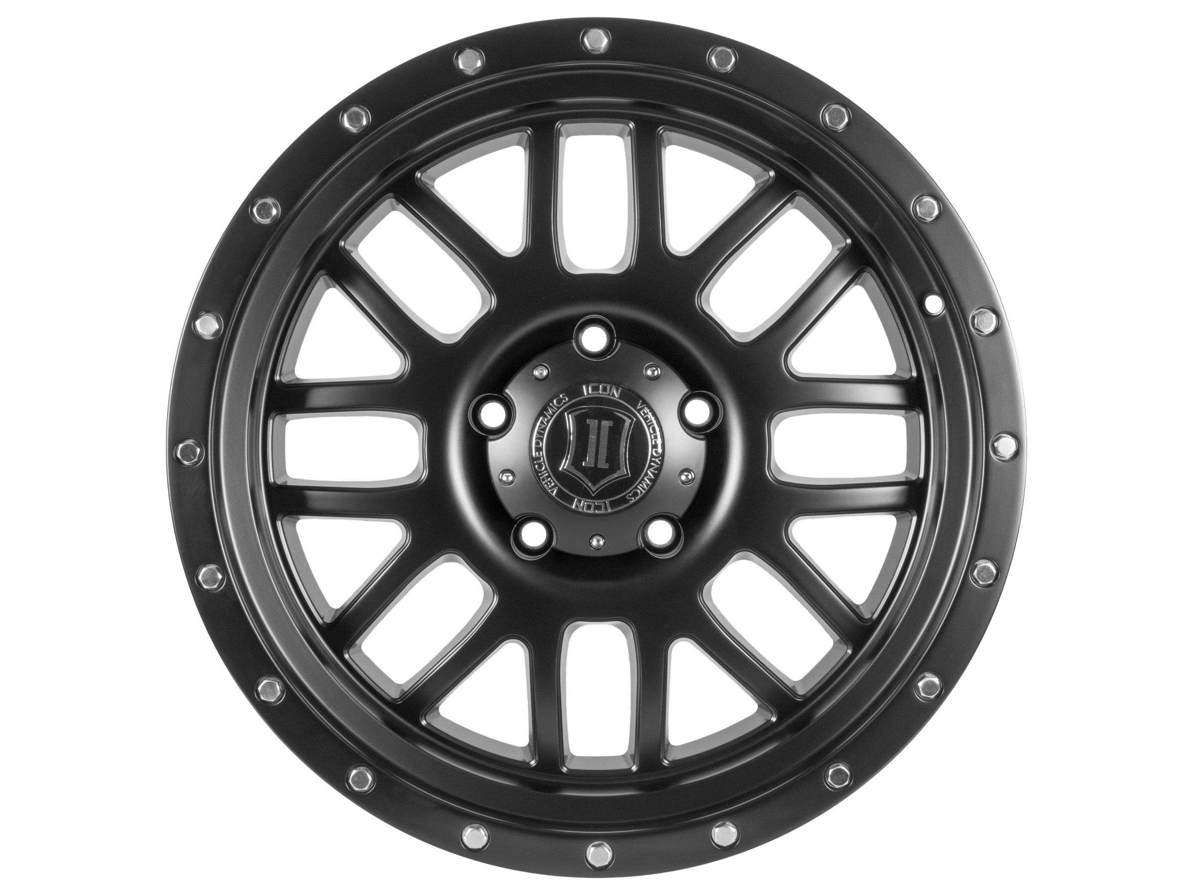 Alpha 20 X 9 / 8 X 6.5 / 19MM / 5.75 Inch Back Space Satin Black, ICON Alloys