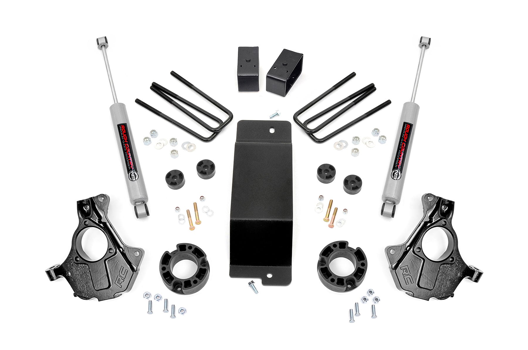 3.5 Inch Lift Kit Cast Steel LCA Silverado/Sierra 1500 (14-18 & Classic) Rough Country