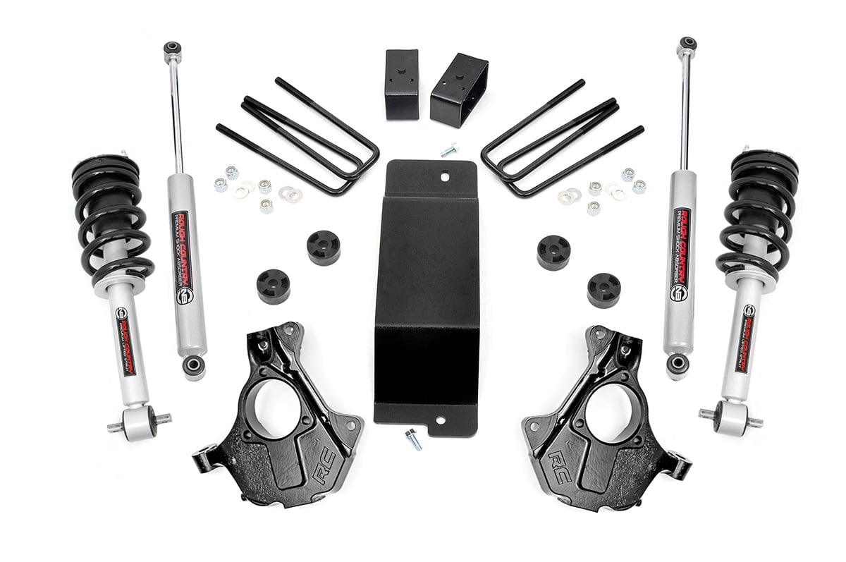 3.5 Inch Lift Kit Cast Steel LCA FR N3 Silverado/Sierra 1500 (14-18 & Classic) Rough Country