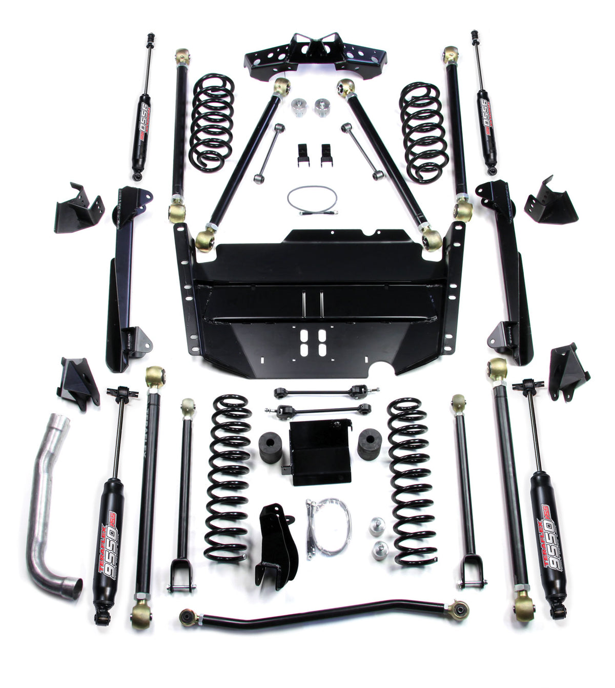 03-06 Wrangler TJ LWB 5 Inch Pro LCG Long Arm Suspension System & 9550 VSS Twin-Tube Shocks TeraFlex