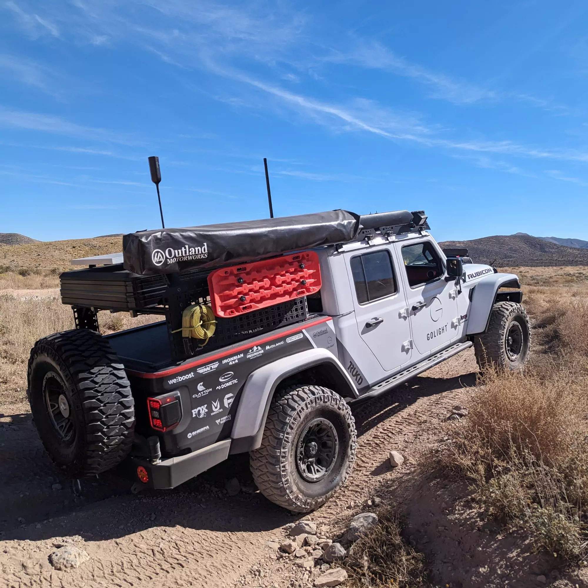 TRUKD  T Series Overlander Bed Rack Configuration