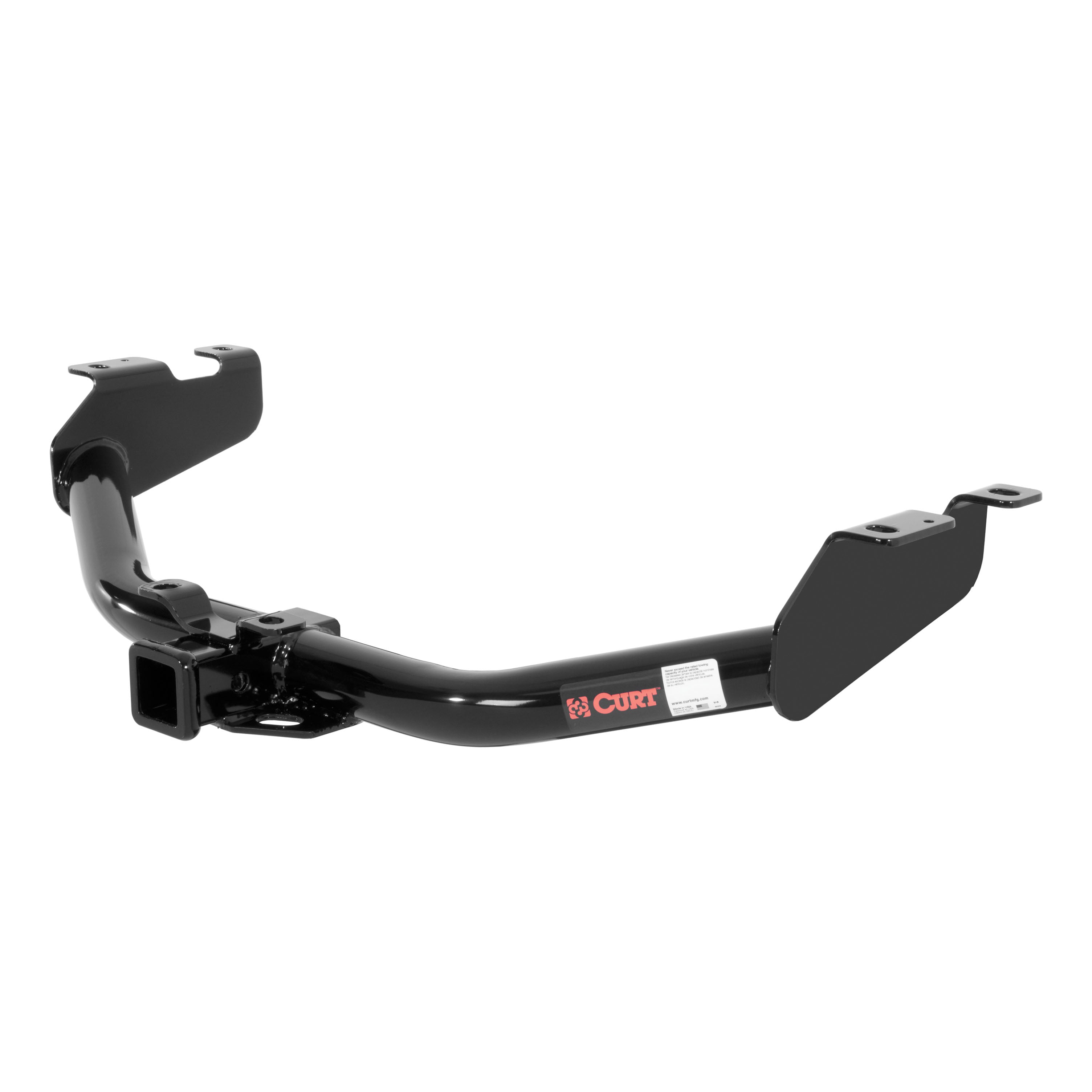 CURT Class 3 Trailer Hitch, 2-Inch Receiver, Round Tube Frame, Fits Select Chevrolet Silverado, GMC Sierra 1500, 2500 Model 13322